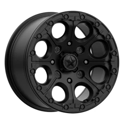 MSA M44 Cannon Beadlock UTV Wheel (14x7) (4x137) (+10) (Satin Black)