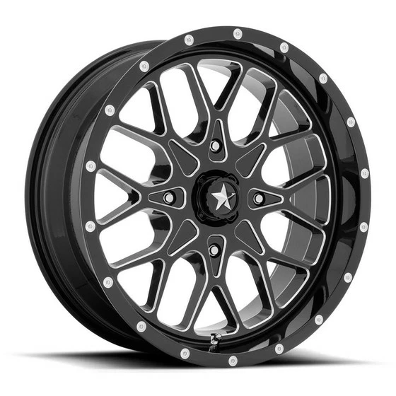 MSA M45 Portal UTV Wheel (18X7) (4X156) (Gloss Black Milled)