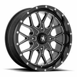MSA M45 Portal UTV Wheel (24X7) (4X156) (Gloss Black Milled)