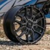 MSA M43 Fang UTV Wheel (20x7) (4x156) (Satin Black/Titanium Tint)