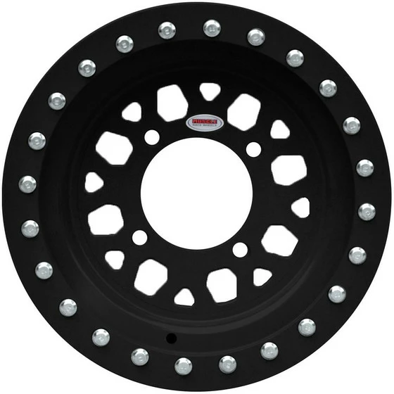 Muscle Race Wheels Gunner Beadlock UTV Wheel (15x7) (13mm) (4X156.2) (Black) - Image 2