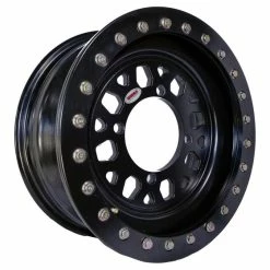 Muscle Race Wheels Gunner Beadlock UTV Wheel (15x7) (38mm) (4X156.2) (Black)
