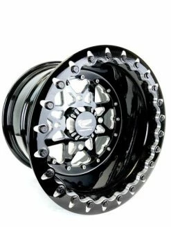 Packard Performance V2 Super Star Beadlock UTV Wheel Set (15x7 And 15x11) (4x156) (Gloss Black)