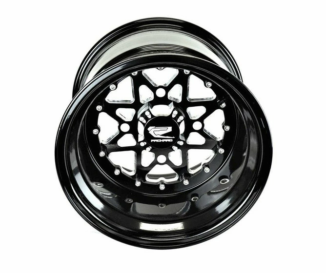 Packard Performance V2 Super Star UTV Wheel Set (15x7 And 15x11) (4x156) (Gloss Black)