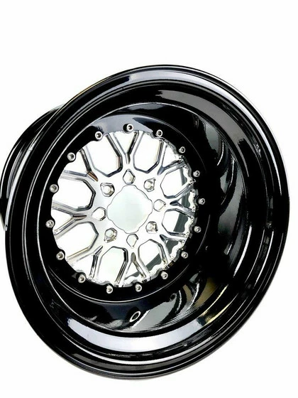 Packard Performance Wishbone UTV Wheel (15x7) (4x110) (Silver) - Image 2