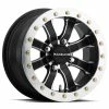 Raceline Wheels A71 Mamba UTV Beadlock Wheel (12X7) (+10) (4X137) (Silver/Black)