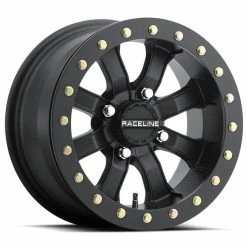 Raceline Wheels A71B Black Mamba UTV Beadlock Wheel (14X7) (+30) (4X137) (Black)