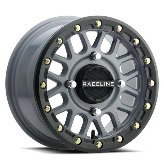 Raceline Wheels A93SG Podium UTV Beadlock Wheel (15X6) (+40) (4X137) (Grey)