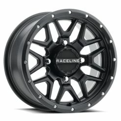 Raceline Wheels A94B Krank UTV Beadlock Wheel (14X7) (+10) (4X156) (Black)