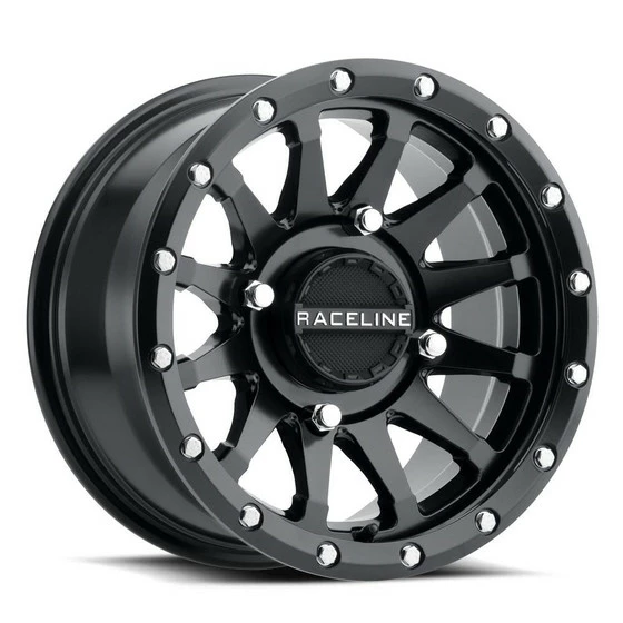 Raceline Wheels A95B Trophy UTV Beadlock Wheel (14X7) (+10) (4X110) (Black)