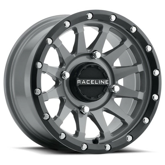 Raceline Wheels A95SG Trophy UTV Beadlock Wheel (15X7) (4X137) (+10) (Grey) - Image 2