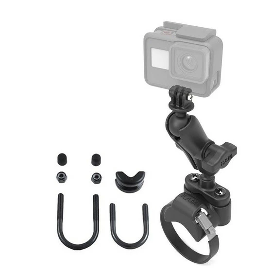 RAM Mounts ATV/UTV Handlebar U-Bolt Mount With Action Camera Adapter