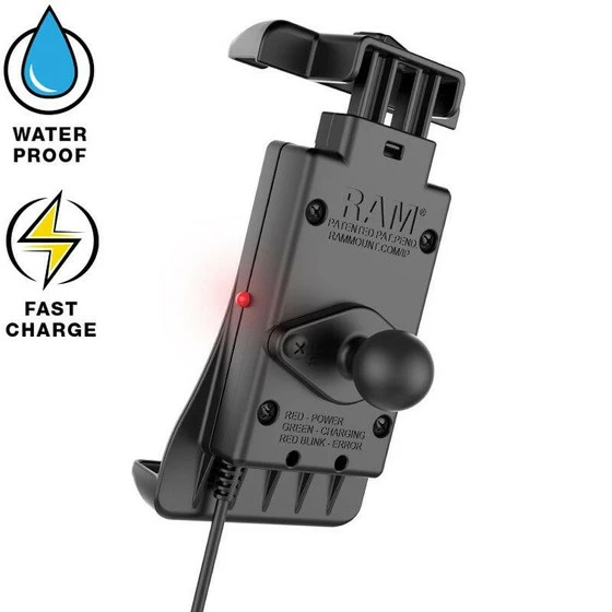 RAM Mounts Quick-Grip Waterproof Wireless Charging Mount With Tough-Claw - Image 4