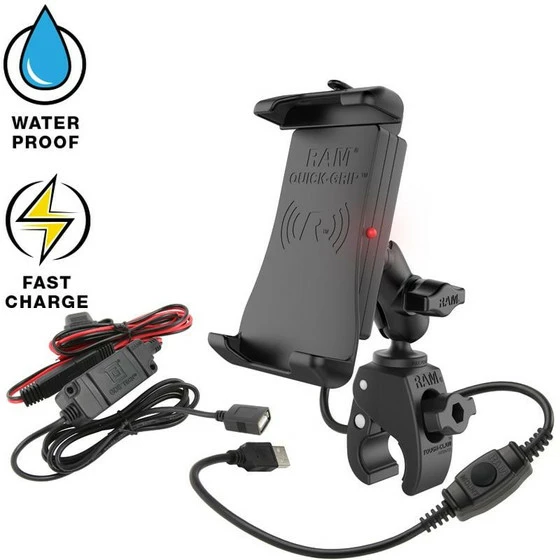 RAM Mounts Quick-Grip Waterproof Wireless Charging Mount With Tough-Claw - Image 3