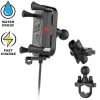 RAM Mounts Tough-Charge Waterproof Wireless Charging Motorcycle Mount