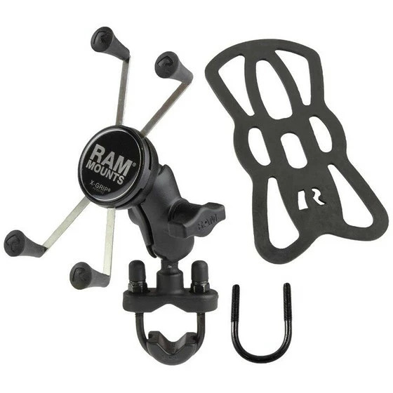 RAM Mounts X-Grip Large Phone Mount With Handlebar U-Bolt Base - Image 2