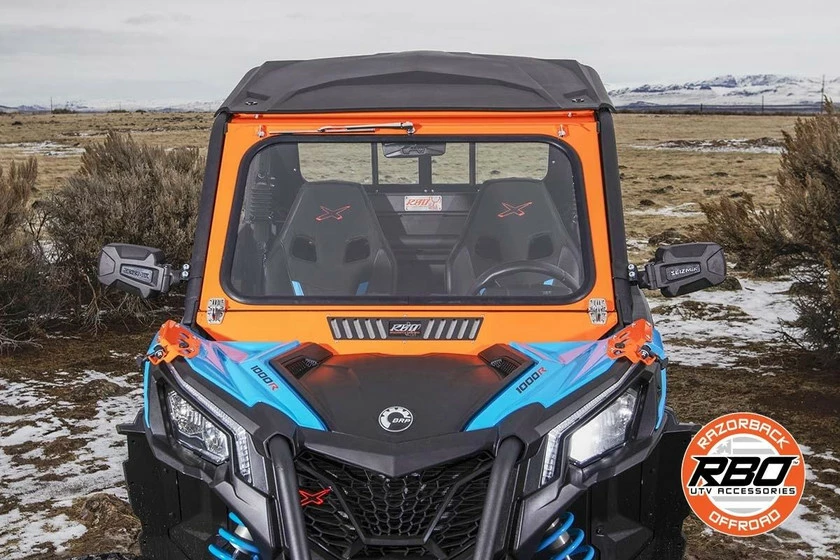 Razorback Offroad RBO Can-Am Maverick Trail/Sport Folding Windshield (Front) - Image 8