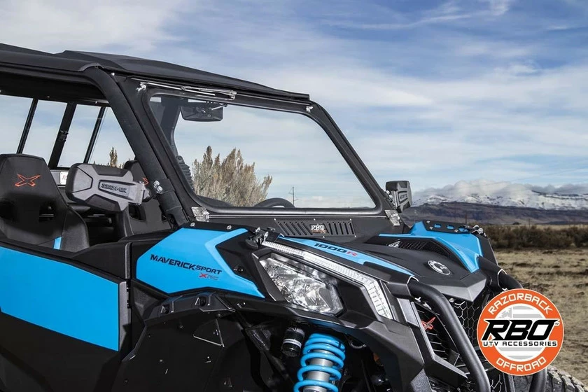 Razorback Offroad RBO Can-Am Maverick Trail/Sport Folding Windshield (Front) - Image 5
