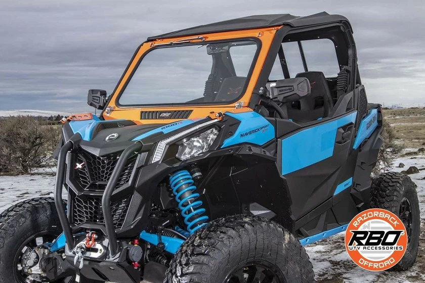 Razorback Offroad RBO Can-Am Maverick Trail/Sport Folding Windshield (Front) - Image 9