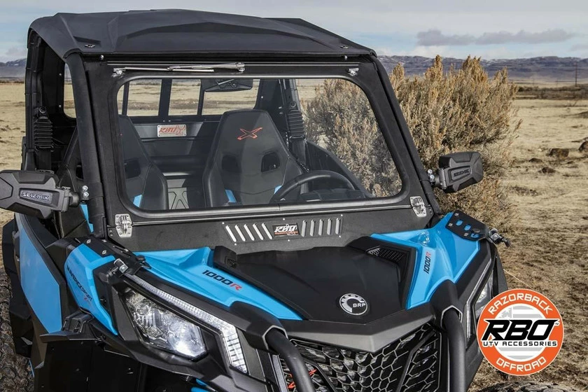 Razorback Offroad RBO Can-Am Maverick Trail/Sport Folding Windshield (Front) - Image 4