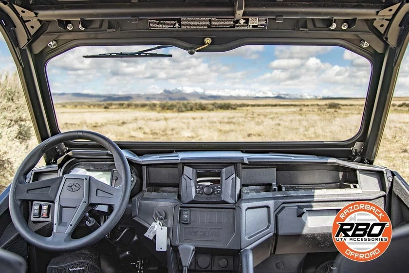 Razorback Offroad RBO Polaris General Folding Front Windshield - Image 7