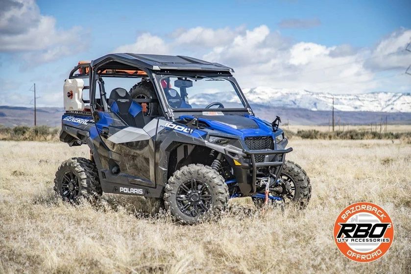 Razorback Offroad RBO Polaris General Folding Front Windshield - Image 11