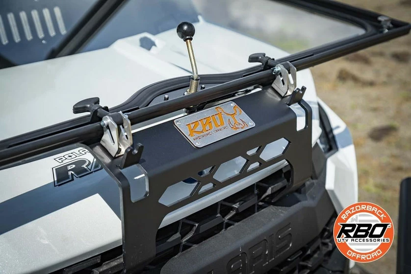 Razorback Offroad RBO Polaris Ranger Glass Folding Front Windshield - Image 4