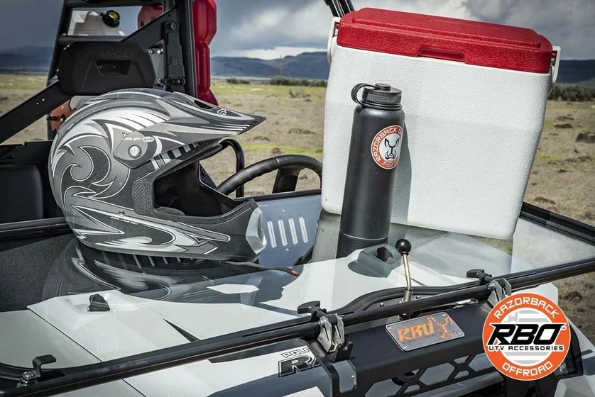 Razorback Offroad RBO Polaris Ranger Glass Folding Front Windshield - Image 13