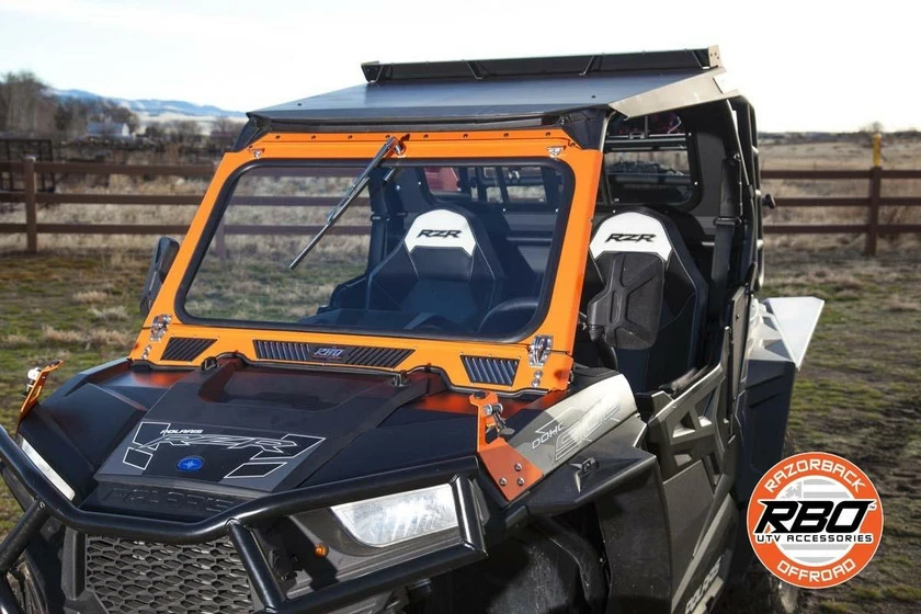 Razorback Offroad RBO Polaris RZR 900 / 1000 Front Folding Windshield - Image 13