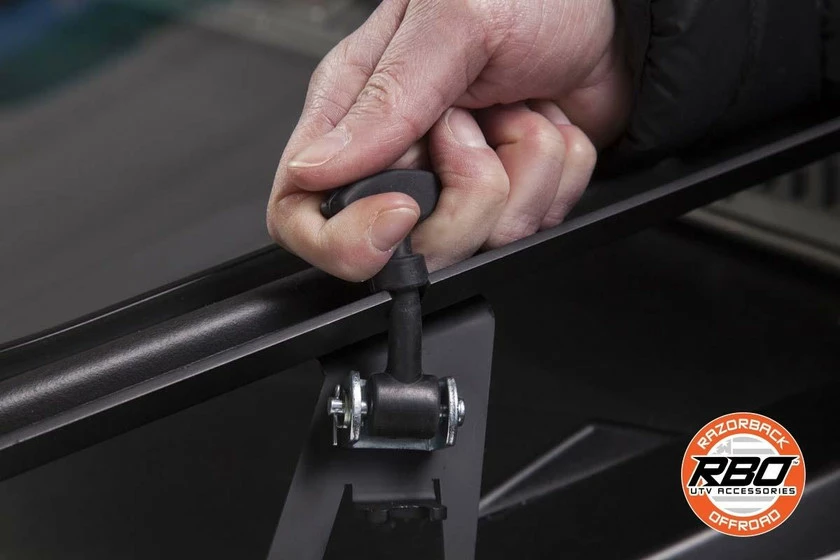 Razorback Offroad RBO Polaris RZR 900 / 1000 Front Folding Windshield - Image 4