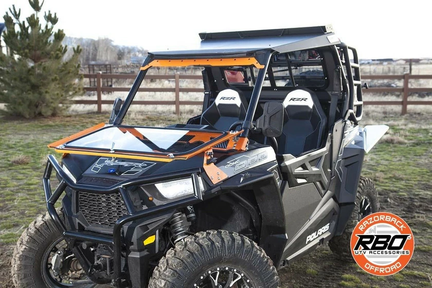 Razorback Offroad RBO Polaris RZR 900 / 1000 Front Folding Windshield - Image 14