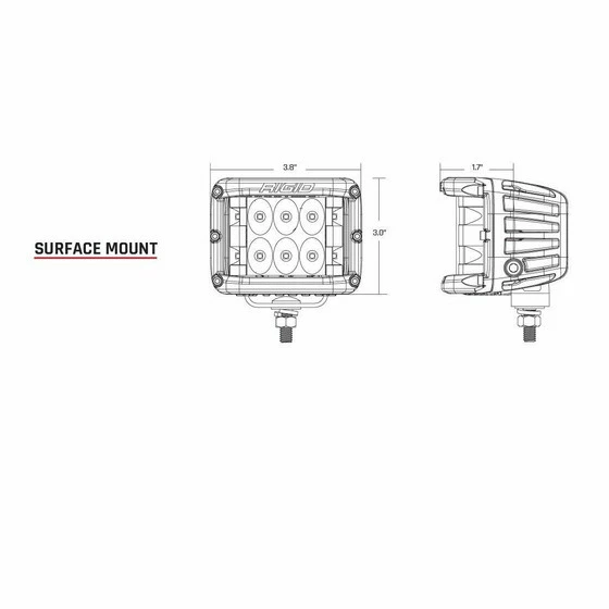 Rigid Industries D-SS Pro Series LED Light (Pair) (Flood) (White) - Image 2
