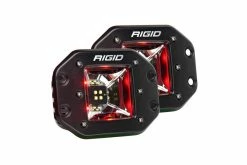 Rigid Industries Radiance Pod Scene Light (Red Backlight) (Pair)