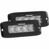 Rigid Industries SR-Q Series Pro Flood Diffused Pair Black Flush Mount