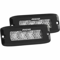 Rigid Industries SR-Q Series Pro Flood Diffused Pair Black Flush Mount