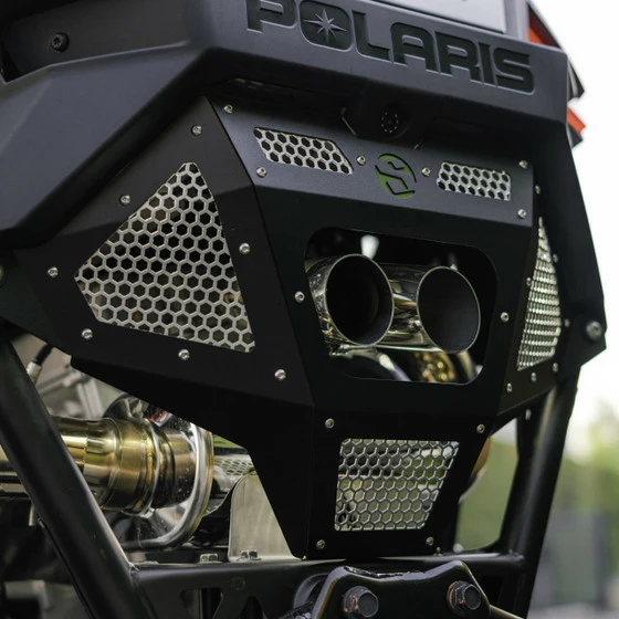 SDR Motorsports Polaris Pro R Rear Exhaust Cover - Image 2
