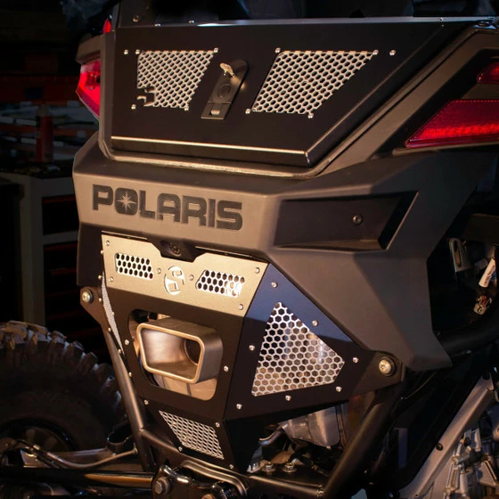 SDR Motorsports Polaris Pro R Rear Exhaust Cover - Image 7