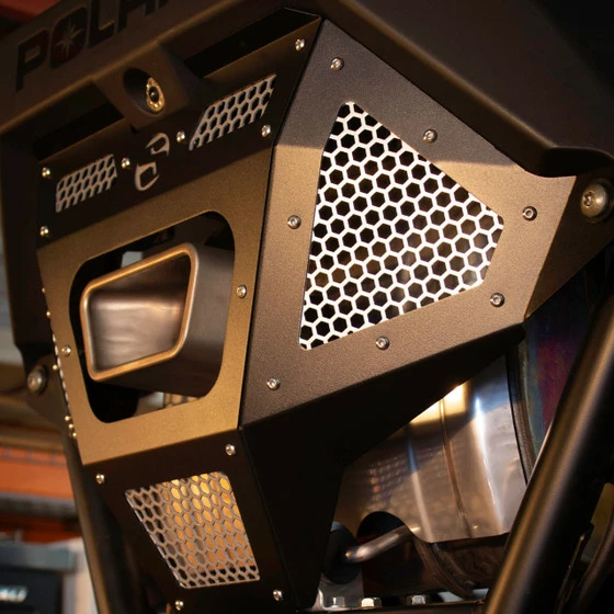 SDR Motorsports Polaris Pro R Rear Exhaust Cover - Image 5