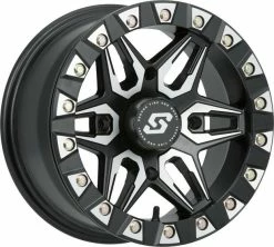 Sedona Split 6 Beadlock UTV Wheel (14X10) (4X110) (Satin)