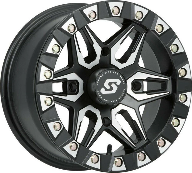 Sedona Split 6 Beadlock UTV Wheel (14X10) (4X110) (Satin)