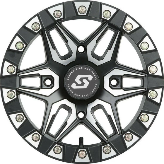 Sedona Split 6 Beadlock UTV Wheel (14X10) (4X110) (Satin) - Image 2