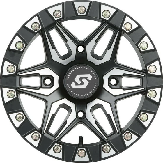 Sedona Split 6 Beadlock UTV Wheel (14x7) (4X156) (Satin) - Image 2
