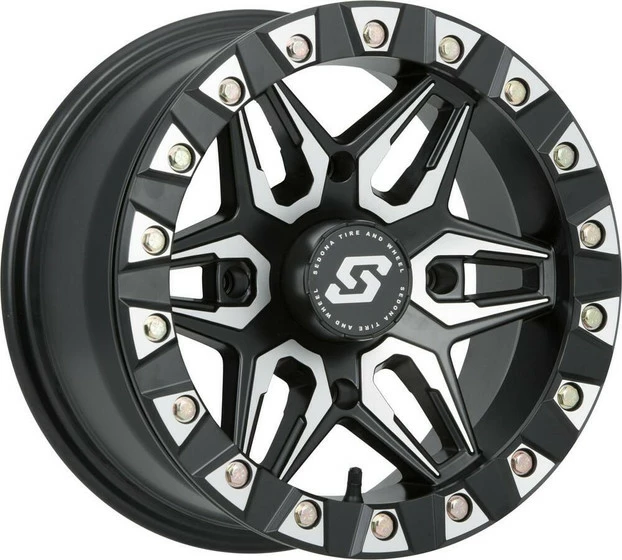 Sedona Split 6 Beadlock UTV Wheel (14x7) (4X156) (Satin)