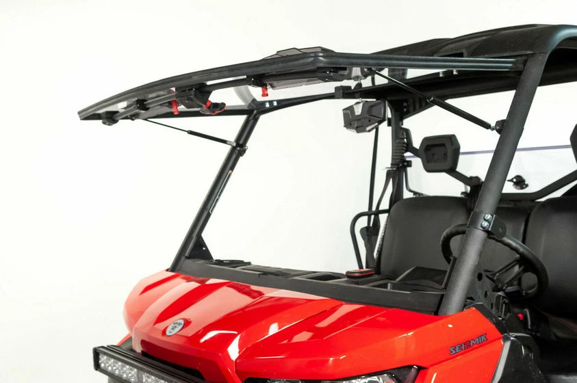 Seizmik Can-Am Defender Flip-Up Vented Windshield (Scratch Resistant Polycarbonate)