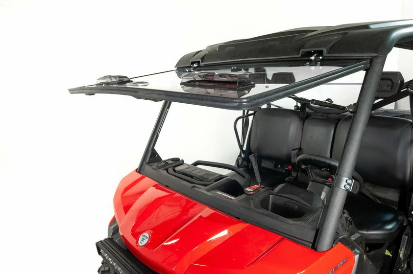 Seizmik Can-Am Defender Flip-Up Vented Windshield (Scratch Resistant Polycarbonate) - Image 2