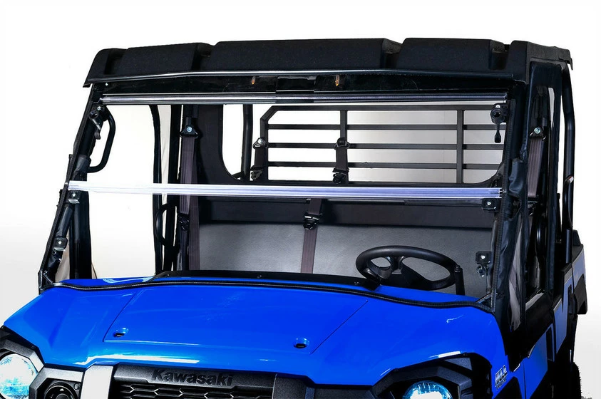 Seizmik Kawasaki Mule Pro FX/FXT Versa-Fold Windshield (Scratch Resistant Poly) - Image 2