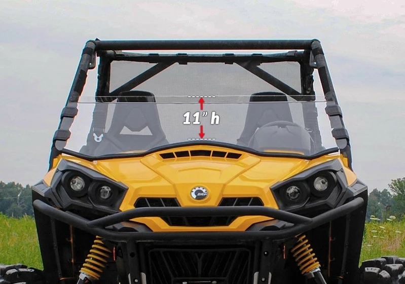 SuperATV Can-Am Commander Half Windshield - Image 3