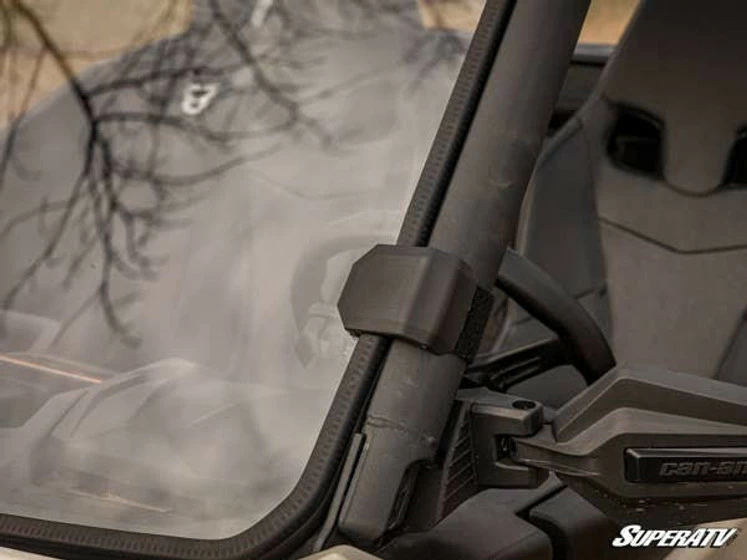 SuperATV Can-am Commander Scratch-resistant Vented Full Windshield - Image 12