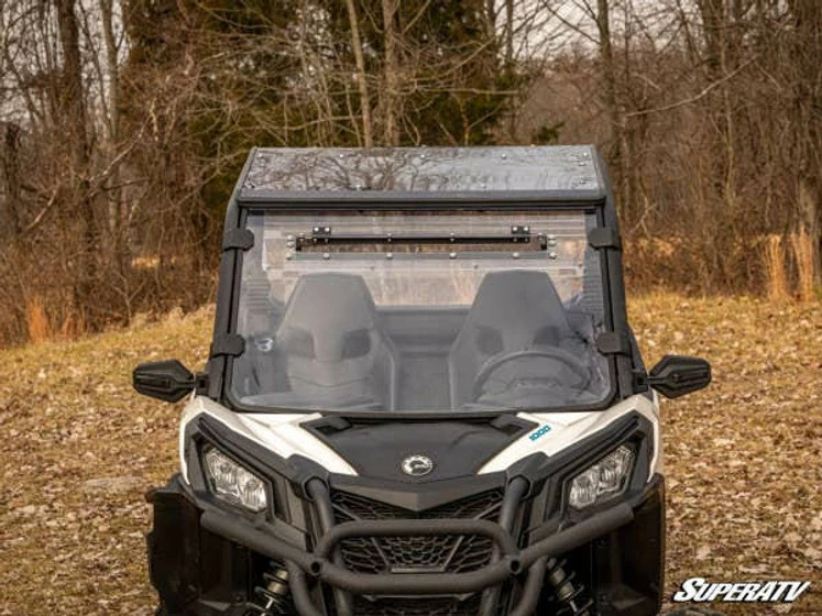 SuperATV Can-am Commander Scratch-resistant Vented Full Windshield - Image 10