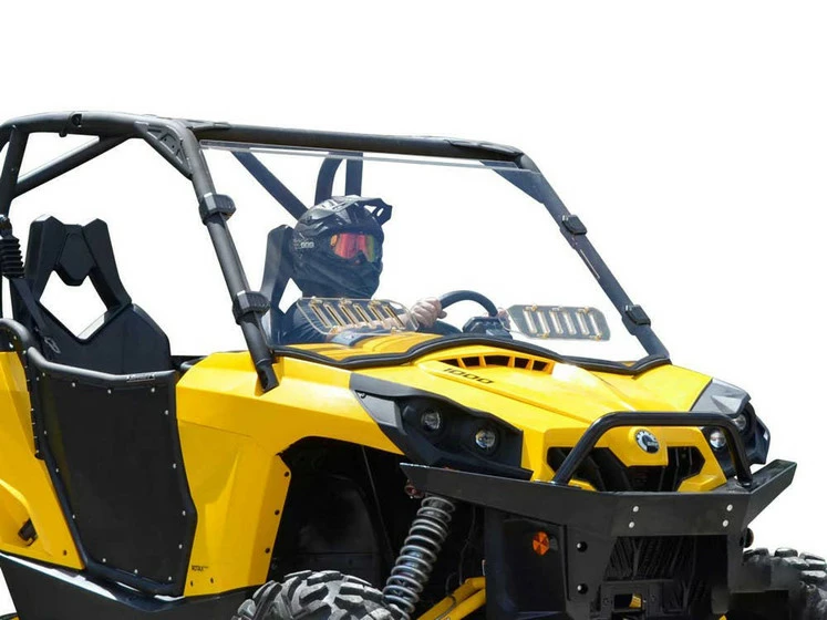 SuperATV Can-am Commander Scratch-resistant Vented Full Windshield